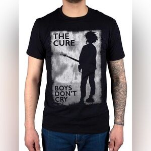 The Cure Boys Don't Cry Official Black and White T-Shirt Size XL New